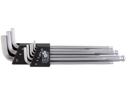 MAGG Profi - Sada imbus klíčů s kuličkou, prodloužených (1,5-10mm) - 9 ks