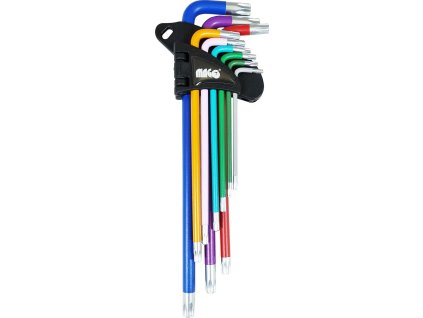 Sada TORX klíčů (prodloužené) T10 - T50 - 9 ks