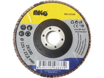 Lamelový brusný kotouč 125mm/100 - keramický