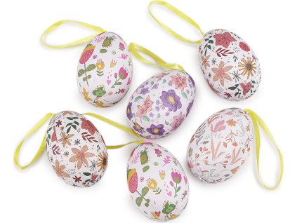Velikonoční vajíčka k zavěšení (Varianta mix, Balení 6 ks)
