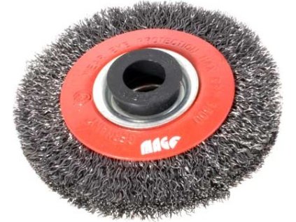 Kartáč rotační radiální 150mm vlnitý drát s otvorem 32mm