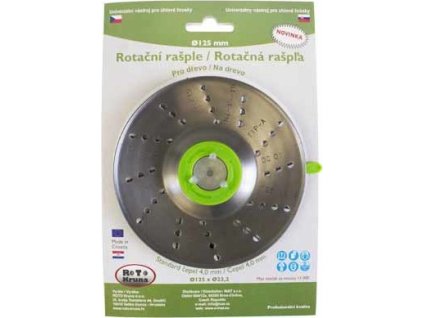 ROTO - Rotační rašple 125x22,2mm - 4,0mm - čepel