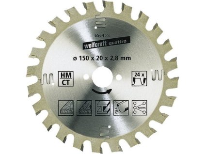 WOLFCRAFT - pilový kotouč 210×30mm Z34 - hrubé řezy