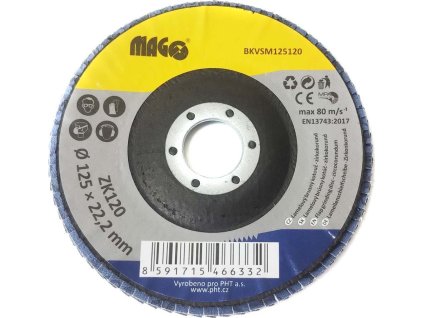 Lamelový brusný kotouč 125mm/120 - zirkokorund