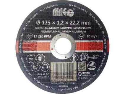 Řezný kotouč na hliník 125x1,2x22,2mm