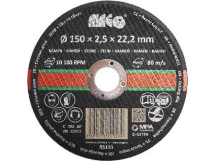 Řezný kotouč na kámen 150x2,5x22,2mm