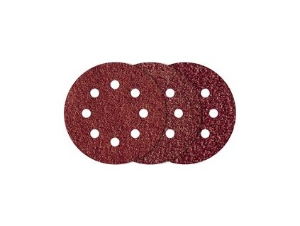 WOLFCRAFT - Kotouč brusný přilnavý 125mm zrnitost 60,80,120, 15ks