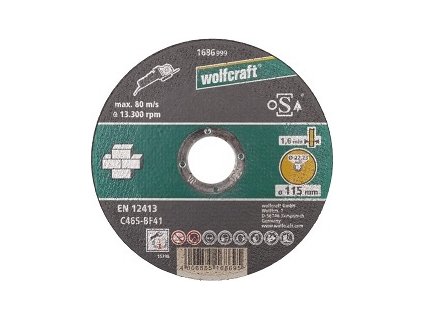 WOLFCRAFT - Kotouč řezací na kámen 115mm