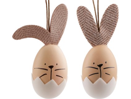 Velikonoční vajíčka k zavěšení (Balení 2 ks, Varianta 1 zelená sv.)