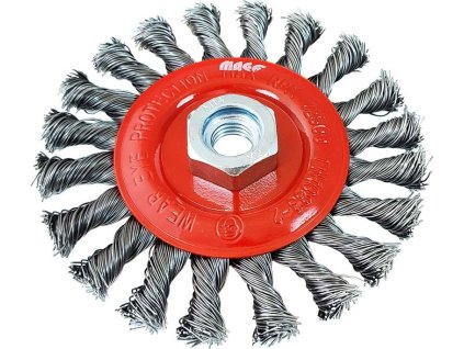 Kartáč rotační radiální 115mm copánkový pro úhlovou