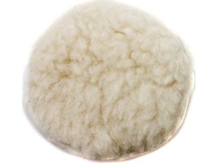 Leštící kotouč 125mm z přírodní vlny, aretace šňůrkou