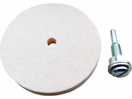 Leštící kotouč filcový 100mm tloušťka 12mm se stopk