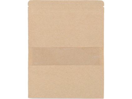 Papírový sáček s průhledem, velký (Balení 10 ks, Varianta 2 přírodní)