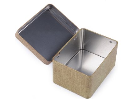 Plechová krabička na šití (Balení 1 ks, Varianta 4 béžová tm. šicí stroj)