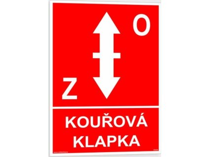 Kouřová klapka (Verze Samolepka 148 x 210 mm (A5) tl. 0.1 mm - Kód: 03885)