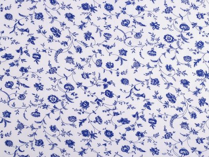 Bavlněná látka / plátno rostliny / květy (Balení 1 m, Varianta 2 (28) šedá)