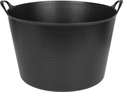 Vědro Strend Pro Flexi, černé, stavební, s ušima, 51,5x39 cm, 55 lit.