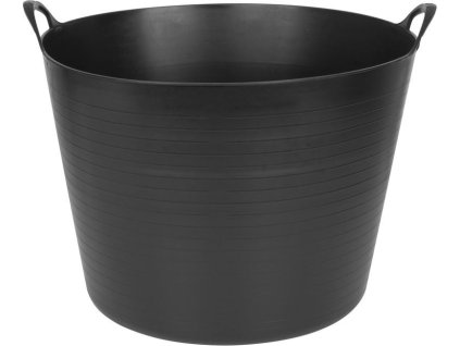 Vědro Strend Pro Flexi, černé, stavební, s ušima, 46,5x37 cm, 42 lit.