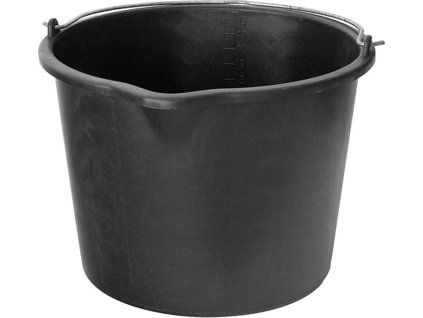 Kbelík ReCycled® 20 lit, stavební s výlevkou, plast, černé