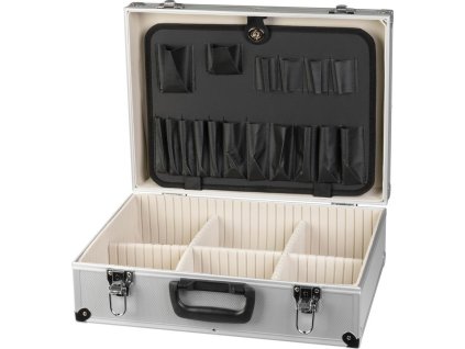 Kufr na nářadí Strend Pro ATB80, Alu, hliníkový, 45x33x15 cm, uzamykací