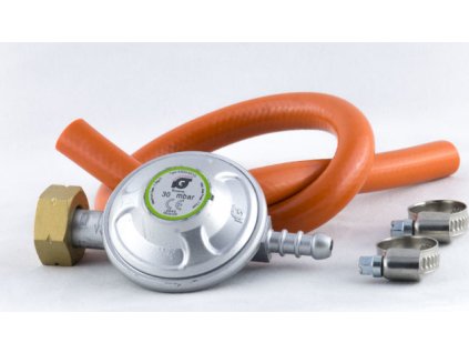MAGG Regulátor 30mbar a hadice 50cm se sponami, na 10kg lahve, pro topidla, vařiče apod.