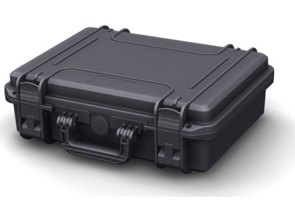 MAX Plastový kufr, 380x270xH 115mm, IP 67, barva černá