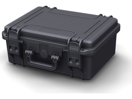 MAX Plastový kufr, 380x270xH 160mm, IP 67, barva černá