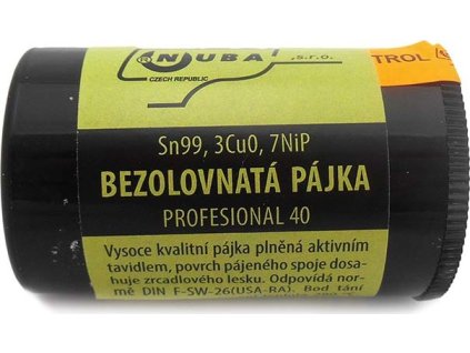 Pájecí cín Sn99, 3Cu0, 7NiP, pr.0,8mm - 40g