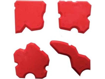 Sada stěrek na silikony - 4 ks