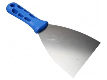 KUBALA - špachtle nerezová 100mm - plastová rukojeť
