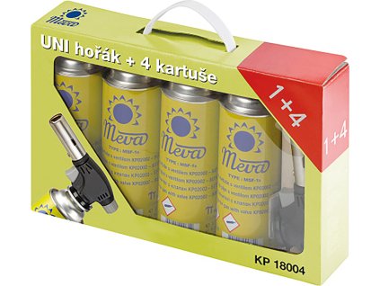 hořák univerzální 360st. + 4 kartuše KP18004