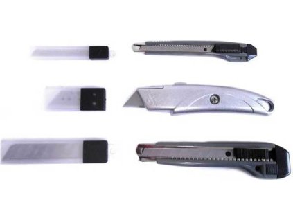 Sada 3 ulamovacích nožů + náhradní čepele - 3x 10 ks