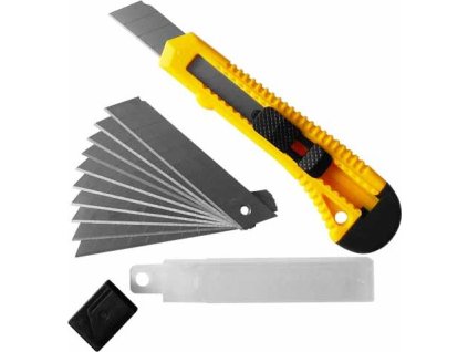 Ulamovací nůž 18mm + 10 náhradních čepelí