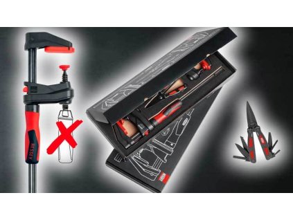 BESSEY - sada 2x GK30 GearKlamp + multifunkční nůžky