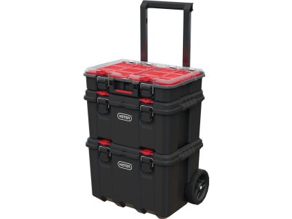 Sada boxů Keter® 250927 Stack´n´roll mobilní systém, 525x411x930 mm, na nářadí
