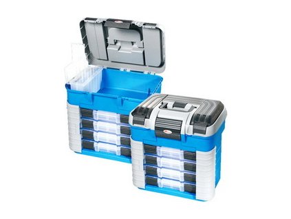 Plastový organizér na spojovací materiál 420x303x400mm - 4 šuplíky