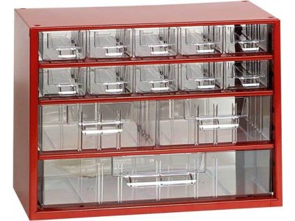 MARS - skříňka - 10M 2S 1V - červená