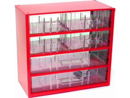 TOKOZ - Zásuvkový organizér 06 / 4M, 2L - RAL 3002 - Červená (6768)