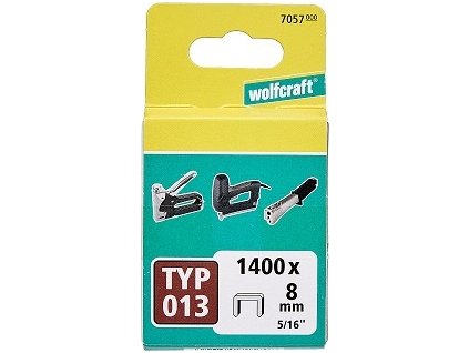 WOLFCRAFT - Spona široká čalounická typ 013, 10,55mm výška 8mm, 1400ks