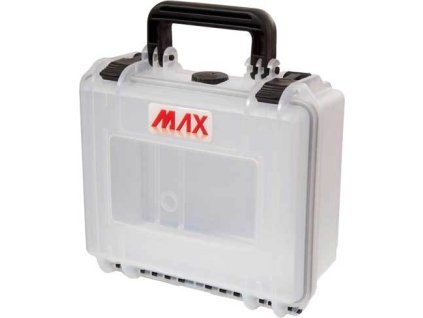 MAX Plastový kufr, 258x243xH 117,5mm, IP 67, barva transparentní