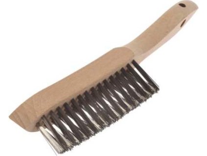 KART - ruční kartáč třířadý na koutové sváry - nerez hladký 0,35mm