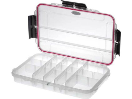 MAX Plastový box, 350x230xH 59mm, IP 67, barva transparentní, 3-15 přihrádek