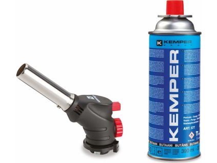 KEMPER - Hořák piezo + plynová kartuše 390 ml (220 g)