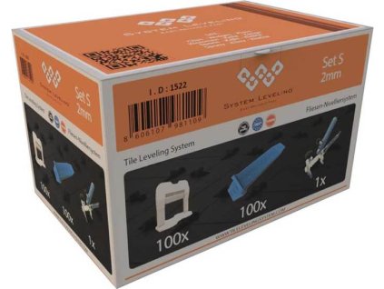 System Leveling - aplikační SET 100/100/1 - 2mm, karton