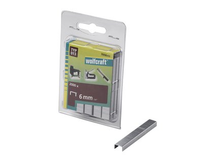 WOLFCRAFT - Spona široká čalounická typ 013, 10,55mm výška 6mm, 2000ks