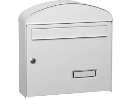 MARS - schránka na dopisy pozinkovaný plech kulatá 6322 - bílá