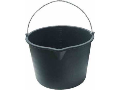 Vědro stavební s držadlem a výlevkou 20l - černé
