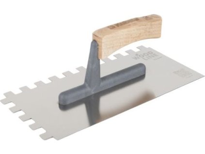 KUBALA - WOOD LINE hladítko nerezové 270x130mm zub 10x10 - dřevěná rukojeť