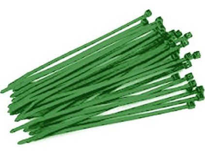 Páska stahovací Strend Pro CT66BG, 150x2,5 mm, 50 ks, zelená, nylon, vázací