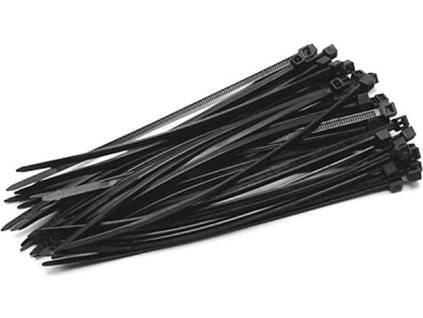 Páska stahovací Strend Pro CT66BL, 120x2,5 mm, 50 ks, černá, nylon, vázací